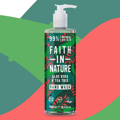 Faith in Nature Hand Wash Aloe Vera & Tea Tree - 400ml