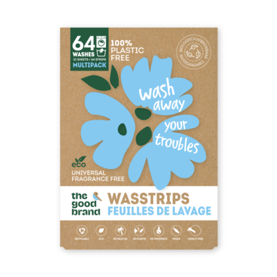 The Good Brand Wasstrips Scent free 32 of 64 wasbeurten (geur vrij)