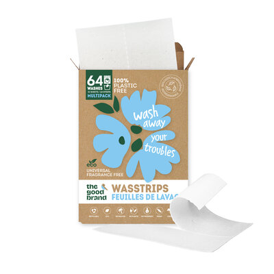 The Good Brand Wasstrips Scent free 32 of 64 wasbeurten (geur vrij)