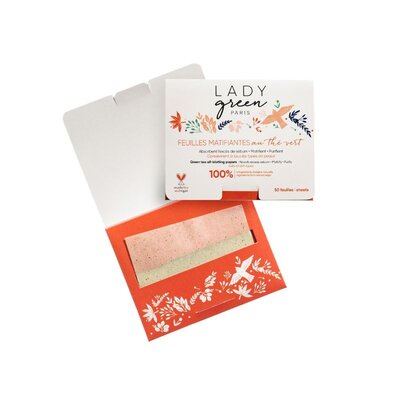 Lady Green Voile de Perfection - Green Tea Oil Blotting Papers 50st.