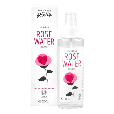 Zoya Goes pretty Organic Bulgarian Rose Water - 50ml of 100 ml of 200ml of 400ml