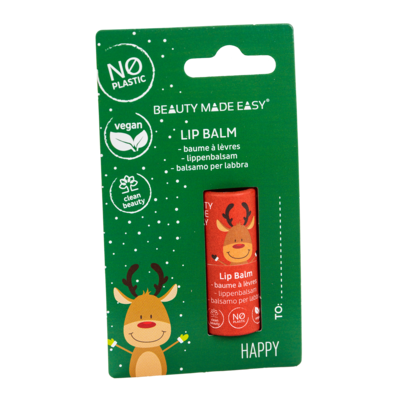 Beauty Made Easy Happy Lipbalm Vegan - Plastic Free