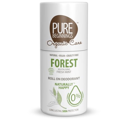Pure Beginnings Roll on deodorant - Forest - Revitalising Fresh Mint - 75ml