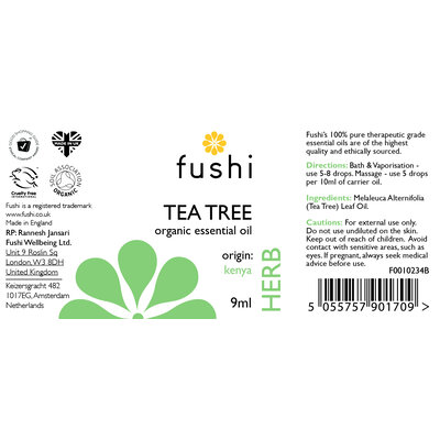 Fushi Wellbeing Tea Tree Organic Essential Oil 5ml