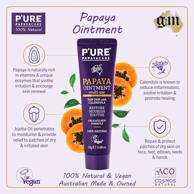 P'URE Papayacare Papaya Ointment Multi-Use 25g