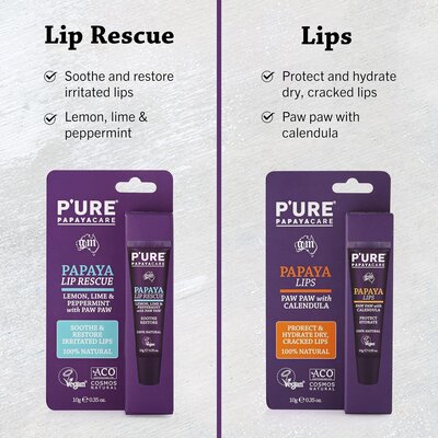 P'URE Papayacare Papaya Lip Rescue 10g