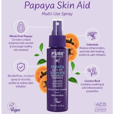 P'URE Papayacare Papaya Skin Aid Spray 80ml