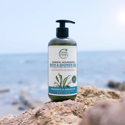 Petal Fresh Mineral Nourishing Bath & Shower Gel Seaweed & Argan Oil - 475ml