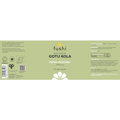 Fushi Wellbeing Organic Gotu Kola - 60 capsules