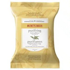 Burt's Bees Facial Towelettes White Tea - 30 stuks