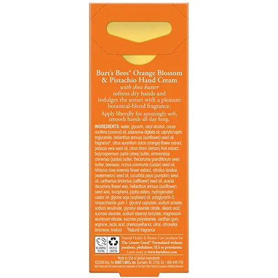 Burt's Bees Hand Cream Orange Blossom & Pistachio - 28,8gr