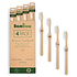 Bambaw 4 Bamboe Tandenborstels - Hard, Medium of Soft