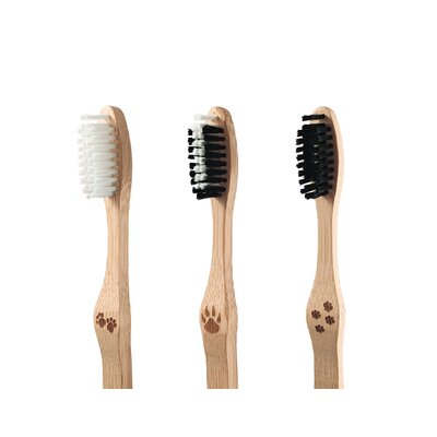 Bambaw 4 Bamboe Tandenborstels - Hard, Medium of Soft