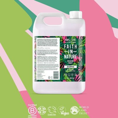 Faith in Nature Shampoo Dragon Fruit - Refill - 5 Liter