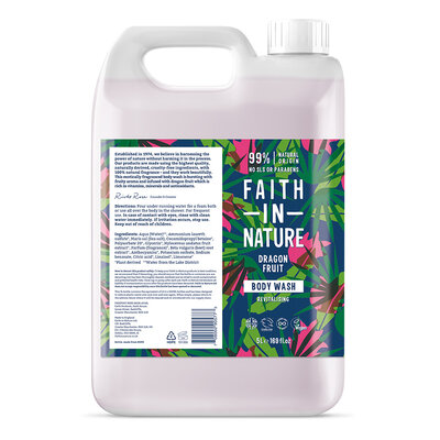 Faith in Nature Body Wash Dragonfruit - Refill - 5 Liter