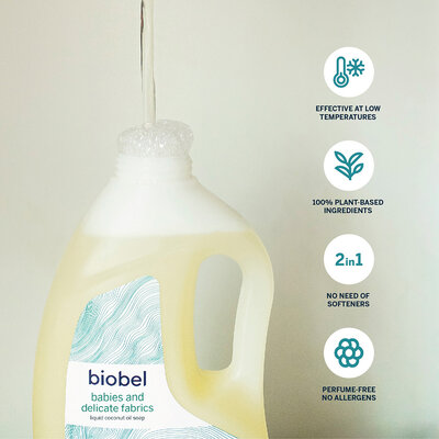 Biobel Wasmiddel Babykleding en Delicate stoffen 1,5L