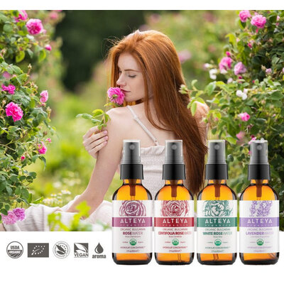 Alteya Organics  Hydraterend Bloemenwater Collectie, set van 6 flesjes