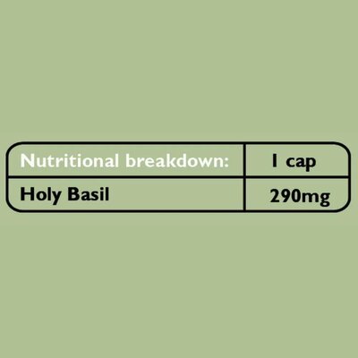 Fushi Wellbeing Organic Tulsi (Holy Basil) - 60 capsules