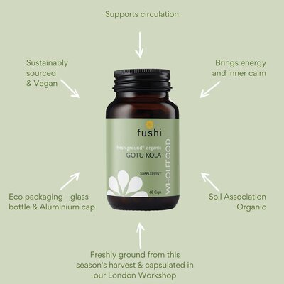 Fushi Wellbeing Organic Gotu Kola - 60 capsules