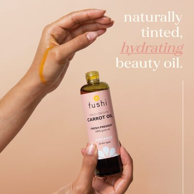 Fushi Wellbeing Carrot Oil fresh Pressed - 100ml, 50ml of 10ml