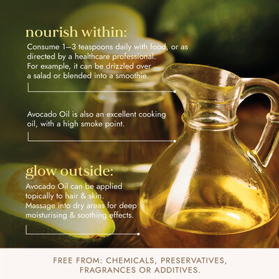 Fushi Wellbeing Avocado Oil -  Organic - 100ml of 10ml