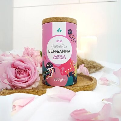 BEN&ANNA Rose Bath Salt - 300gr