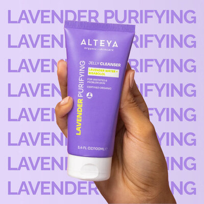 Alteya Organics Lavender Purifying Jelly Cleanser met organisch lavendelwater en bisabolol