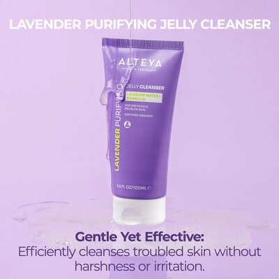 Alteya Organics Lavender Purifying Jelly Cleanser met organisch lavendelwater en bisabolol
