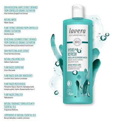 Lavera Hydro Refresh Micellar Cleansing Water 400ml