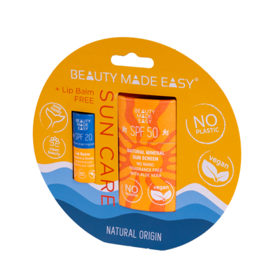 Beauty Made Easy Sun Care Promo Pakket: Gratis lippenbalsem