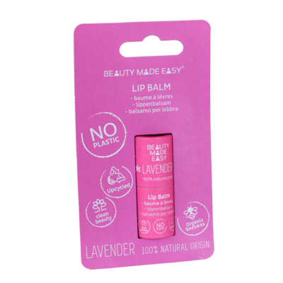 Beauty Made Easy Papertube lipbalm Lavender 6gr