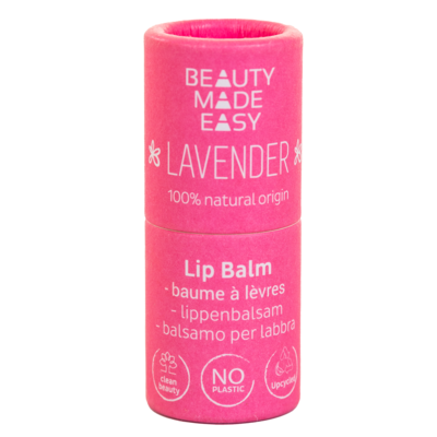 Beauty Made Easy Papertube lipbalm Lavender 6gr