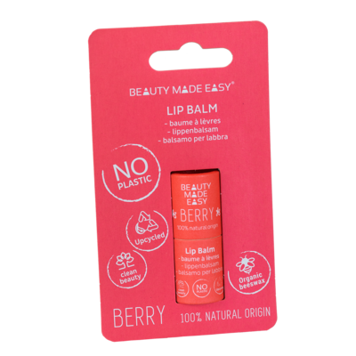Beauty Made Easy Papertube lipbalm Berry 6gr