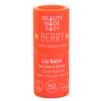 Beauty Made Easy Papertube lipbalm Berry 6gr