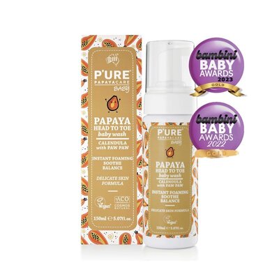 P'URE Papayacare Papaya Baby Head To Toe Wash 150ml