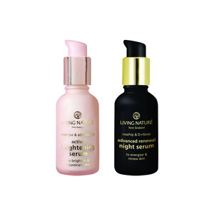 Living Nature Duo Dawn to Dusk: Active Brightening Serum & Advanced Night Serum