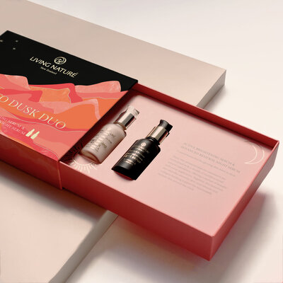 Living Nature Duo Dawn to Dusk: Active Brightening Serum & Advanced Night Serum