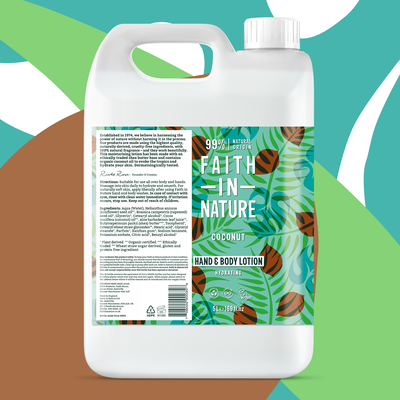 Faith in Nature Hand & Bodylotion - Coconut 5L - Refill