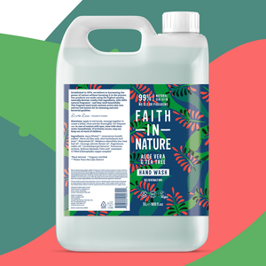 Faith in Nature Hand Wash Aloë Vera & Tea - 5L - Refill