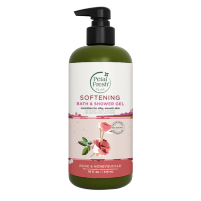 Petal Fresh Softening Bath & Shower Gel Rose & Honeysuckle - 475ml