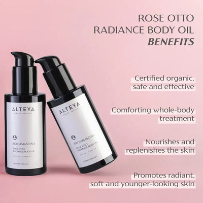 Alteya Organics Bio Damascena Rose Otto Radiance Body Oil 100ml