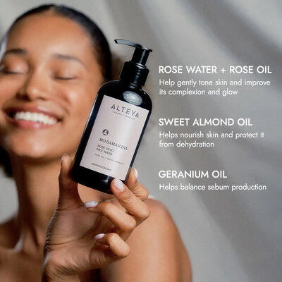 Alteya Organics Bio Damascena Rose Otto Face Wash 250ml