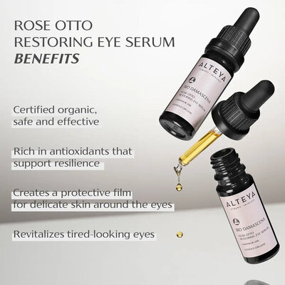 Alteya Organics Bio Damascena Organic Restoring Eye Serum 10ml