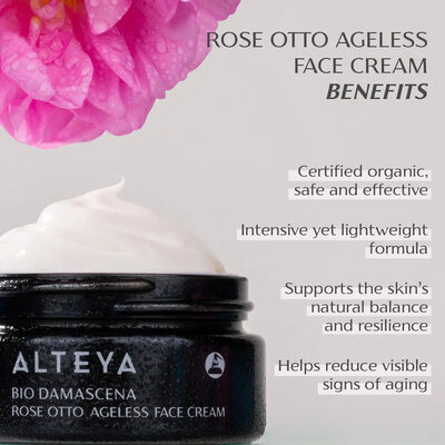 Alteya Organics Bio Damascena Ageless Rose Otto Face Cream 50ml