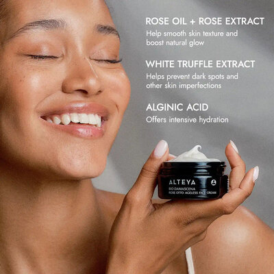 Alteya Organics Bio Damascena Ageless Rose Otto Face Cream 50ml