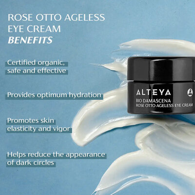 Alteya Organics Bio Damascena Ageless Rose Otto Eye Cream 15ml