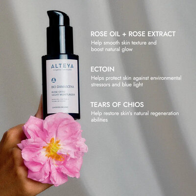 Alteya Organics Bio Damascena Rose Otto Night Moisturizer 50ml