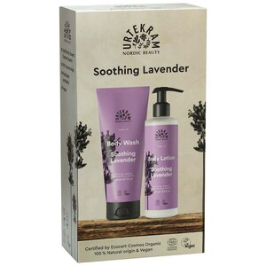 Urtekram Soothing Lavender Body Wash & Body Lotion Giftset 1ST