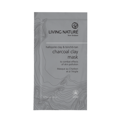 Living Nature Charcoal Clay Mask 10x5ml