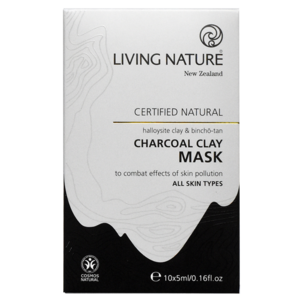 Living Nature Charcoal Clay Mask 10x5ml